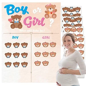 Bear Gender Reveal Decorations - Voting Gender Reveal Games Gender Reveal Ide... - Picture 1 of 7