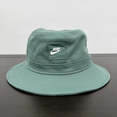 Nike Niños Sombrero Cubo Apex Futura Bicostal Verde y Blanco Talla Única Sombrero para el Sol Foto 1 de 4