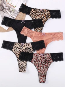 Frauen String G-String-Knicker Dessous Leopard Gedruckt Sexy / N Nahtlos ⑩ - Bild 1 von 28