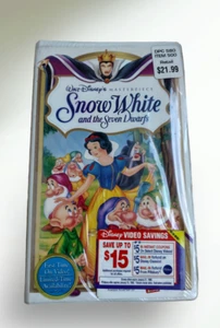 VHS SEALED Snow White and the Seven Dwarfs Walt Disney's Masterpiece #1524 Rare - Picture 1 of 6