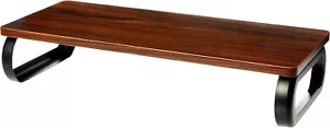 Amazon Basics Rectangular Wood Monitor Stand, Computer Riser, Walnut - Picture 1 of 5