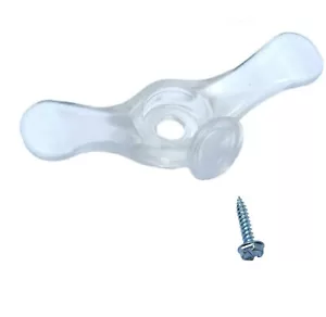 2" durchsichtige KORDELKLAMPE für Lampenschirme mit LANGEN SCHNÜREN - Schraubverschluss enthalten - Bild 1 von 3
