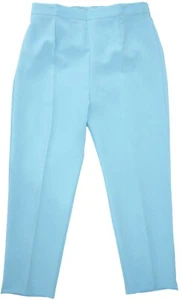 Pantalone donna gamba dritta vita alta pull on schiena elastico in vita donna - Foto 1 di 7
