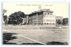 St. Colman’s Convent Watervliet NY East View ALbany County New York Postcard B2 - Picture 1 of 2