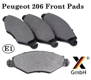 Peugeot 206, 306 & Xsara Front Brake Pad Set (4 pads Bosch system) NEW Germany - Picture 1 of 1