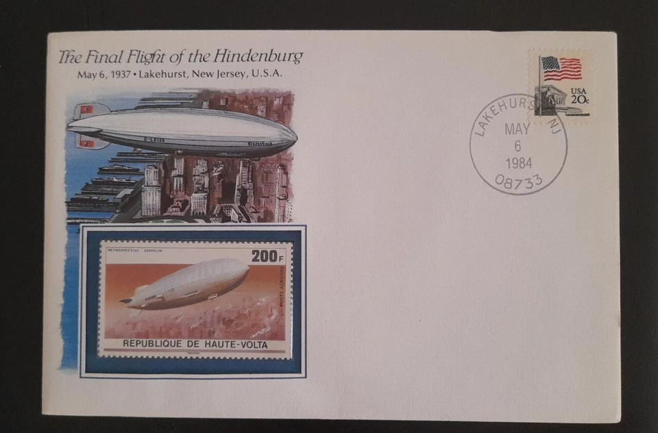 SL) 1984 USA, THE FINAL FLIGHT OF THE HINDENBURG MAY 6, 1937 LAKEHURST, NEW JERS - Image 1 of 1