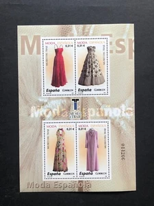 España  2008 sellos  hoja bloque Moda Española nº Cat. 4441  MNH - Imagen 1 de 2