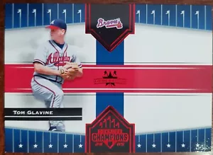 2005 DONRUSS CHAMPIONS TOM GLAVINE IMPRESSIONS RED SP /250 CARD #430 NM/MT - Picture 1 of 2