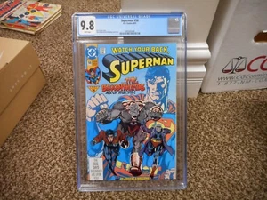 Superman 58 cgc 9.8 DC 1991 TV show Action JLA vs Batman movie MINT WHITE pages - Picture 1 of 4