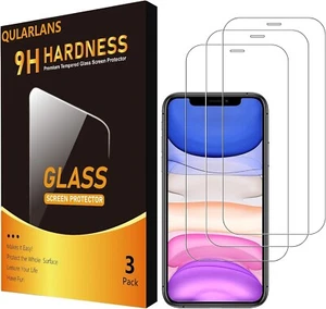 3 Pack Screen Protector for iPhone 11/XR 6.1 Inch, 9H Hardness Shock Resistant - Picture 1 of 7