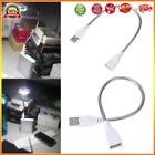 USB Male to Female Extension LED Light Adapter Cable Metal Flexible Tube