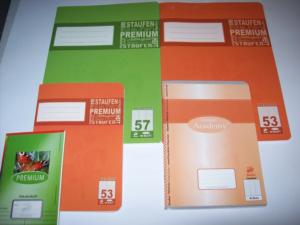 Staufen Vokabelheft DIN A4 DIN A5 DIN A6 2-spaltig oder 3-spaltig