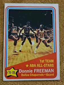 1971-72 Topps #252 Donnie FREEMAN AS 1st Team ABA All-Stars - Picture 1 of 5