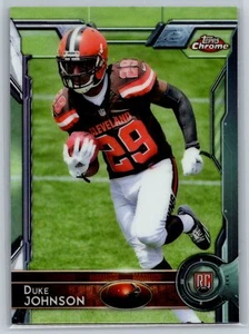 2015 Topps Chrome Duke Johnson Rookie Cleveland Browns RC #140 - Picture 1 of 2