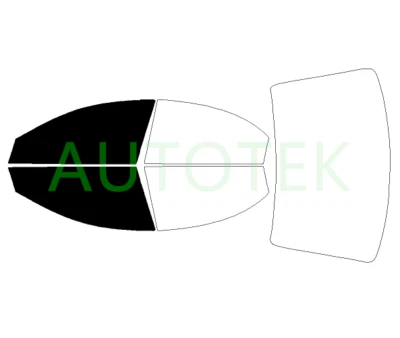 Película precortada tinte de ventanas delanteras de dos puertas para Chrysler Sebring sedán 2001-2006 Foto 1 de 4