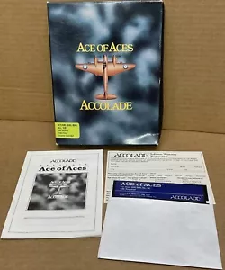 Vtg Atari 400/800/XL XE Ace Of Aces RETRO WW2 Flying Game 64k Required RARE ⭐️ - Picture 1 of 4