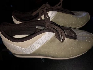 SALE Retro PONY Zuma Leather Suede Tan Brown Low Top Tennis Shoes Women’s Sz 7 - Picture 1 of 6