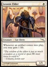 MTG 4x Leonin Elder-Mirrodin * Cat Cleric German German *