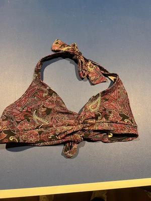 Traje de baño Converse One Star púrpura cachemira talla XL top playa verano Foto 1 de 4