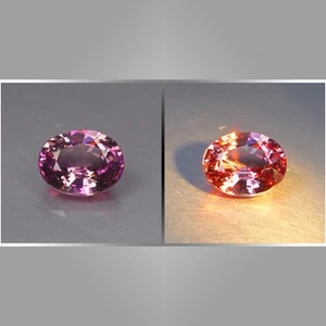 Pulizia occhi 1,35 CT! Granato di Malesia NON RISCALDATO 100% pietra preziosa naturale che cambia colore - Foto 1 di 6