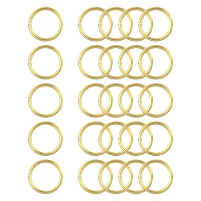 UXCELL 25stk Offene Sprungringe, 8mm OD Messing Sprungringverbinder 1mm dick O-Ringe