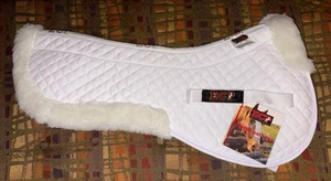 Mezzo pad Deluxe in finta lana merino ECP bianco equino comfort prodotti nuovo con etichette - Foto 1 di 5