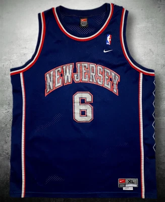 Nike New Jersey Nets Kenyon Martin #6 NBA Basketball Jersey Vintage Rare Size XL - Image 1 of 4