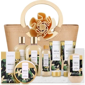 Spa Gift Baskets for Women - Vanilla Bath Set with Bubble Bath, Body Lotion G... - Picture 1 of 6