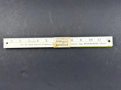 Винтажная складная палочка для двора Woolworth - Изображение 1 из 4