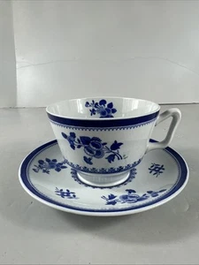 Spode Teetasse & Untertasse Copeland GLOUCESTER England Fine Stone Blau London Form - Bild 1 von 9