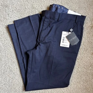Lauren Ralph Lauren Norton Ultraflex Classic Fit Hose Herren Größe 38x30 Navy - Bild 1 von 7