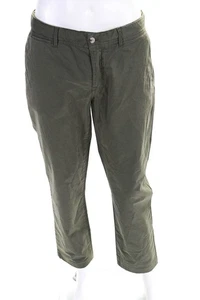 Pantalones informales J. Lindeberg para hombre de algodón con cremallera abotonada pierna recta verde talla 32 EUR - Imagen 1 de 6