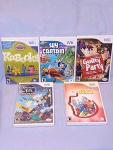 5 Nintendo Wii Games Complete: Kabookii, Sky Captain, Disney Guilty Party  ++ - Picture 1 of 7