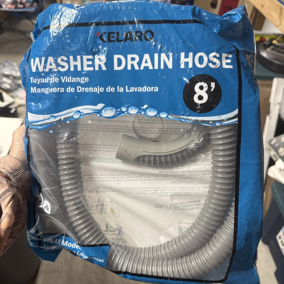Manguera de drenaje de descarga universal para lavadora 8’ pies de largo) de Kelaro. Nuevo Foto 1 de 1