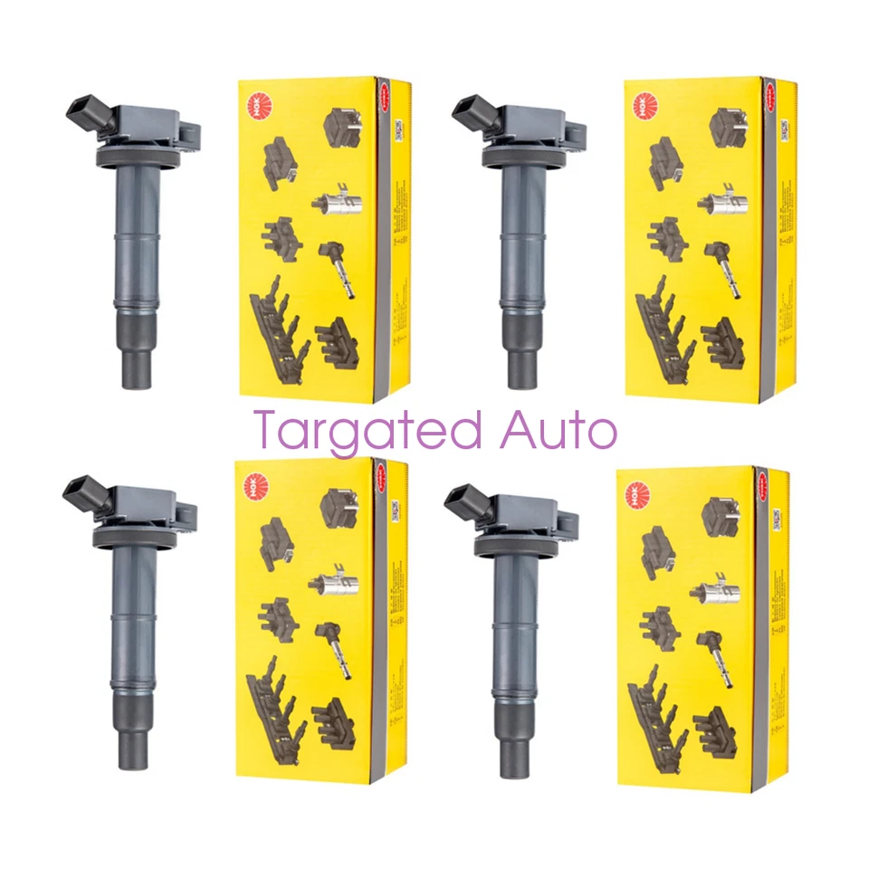9091902266 2002-2003 For Toyota Camry RAV4 Solara Vibe 4* OEM NGK Ignition Coil - Imagem 1 de 4