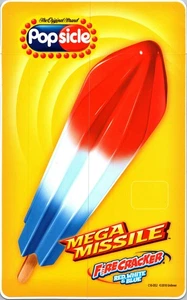 Vintage Gute Laune Preis Aufkleber 5"x7" Mega Missle Böller Eis am Stiel - Bild 1 von 2