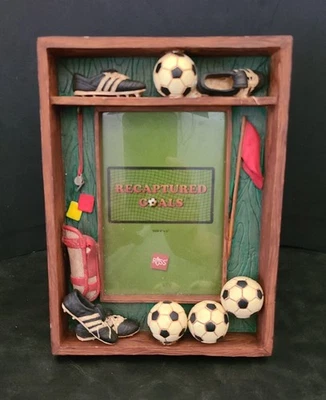Russ Recaptured Goals 3D Soccer Shadowbox Picture Frame 4" X 6" Photo Foto 1 de 4