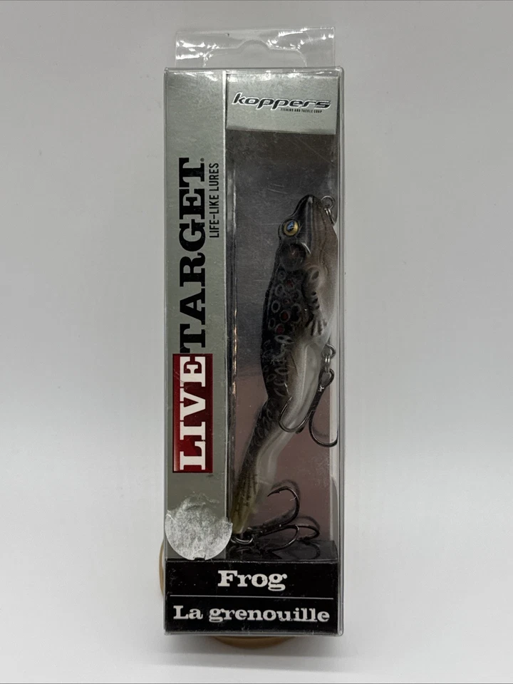 Live Target 4-1/8" Topwater Walking Frog Brown/black 5/8oz - Image 1 of 4