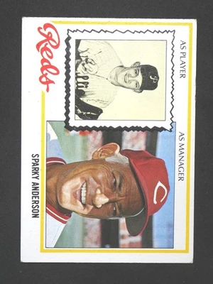 Sparky Anderson 1978 棒球卡 TOPPS #401 EX — 第 1/2 张图片