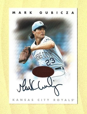 1996 Mark Gubicza Leaf Signature Series Bronze Autograph Card #NNO - Image 1 of 2