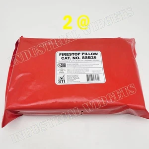 2 pack STI SSB26 Firestop Pillow 2x6x9 inch Red Intumescent 4hr Rated Fire Seals - Picture 1 of 5