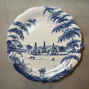 JULISKA COUNTRY ESTATE Spring Vegetable Garden 8.5” Luncheon PLATE FLINT Blue - Picture 1 of 4