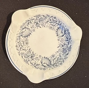 Vintage Syracuse China 3 Slot Blue & White Ashtray - Picture 1 of 5