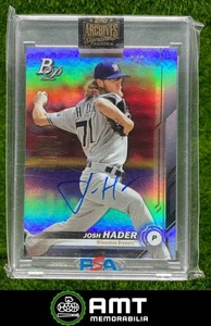 2022 Topps Archives Signature Series 2019 Bowman Platinum Josh Hader Auto 1/7 - Picture 1 of 2