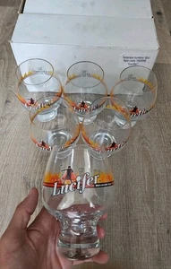 FUNDA DE 6 CERVEZA LUCIFER ALEX VIDRIO BELGIA FONDO PESADO ¡BEBIDA HECHA EN BELGA! G34 - Imagen 1 de 1