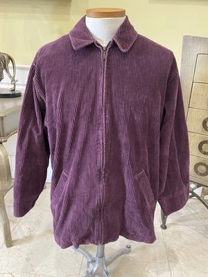 [Grande] Chaqueta de Colección Eddie Bauer Púrpura Pana Cremallera Foto 1 de 4