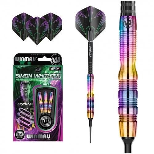Winmau Simon Whitlock Urban Grip 90 Tungsten 18 Gram Soft Tip Darts 2405.18