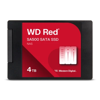 Western Digital 4TB WD Red SA500 NAS SATA SSD 2.5”/7mm Cased WDS400T2R0A-68CKB0 - Image 1 of 3