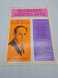 Recorded Gospel Hits Piano Accomp Guitar Mercer Sheet Music Book - Picture 1 of 4