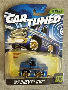 Car Tuned 1987 Chevy C10 Pickup Truck, Blue & Gold, Mainline Series 3 CT003-03 - Picture 1 of 2